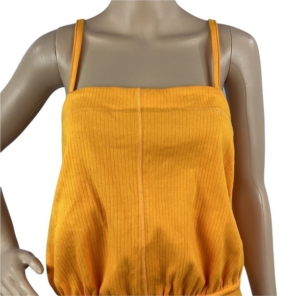 Free People Marissa Bodysuit Size M Tangerine - Picture 2 of 7